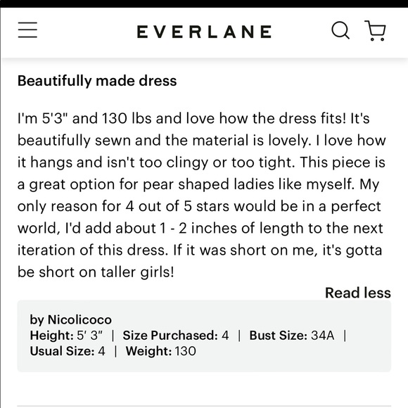 Everlane The Sleeveless V-Neck Flare Dress - EUC - Picture 4 of 5